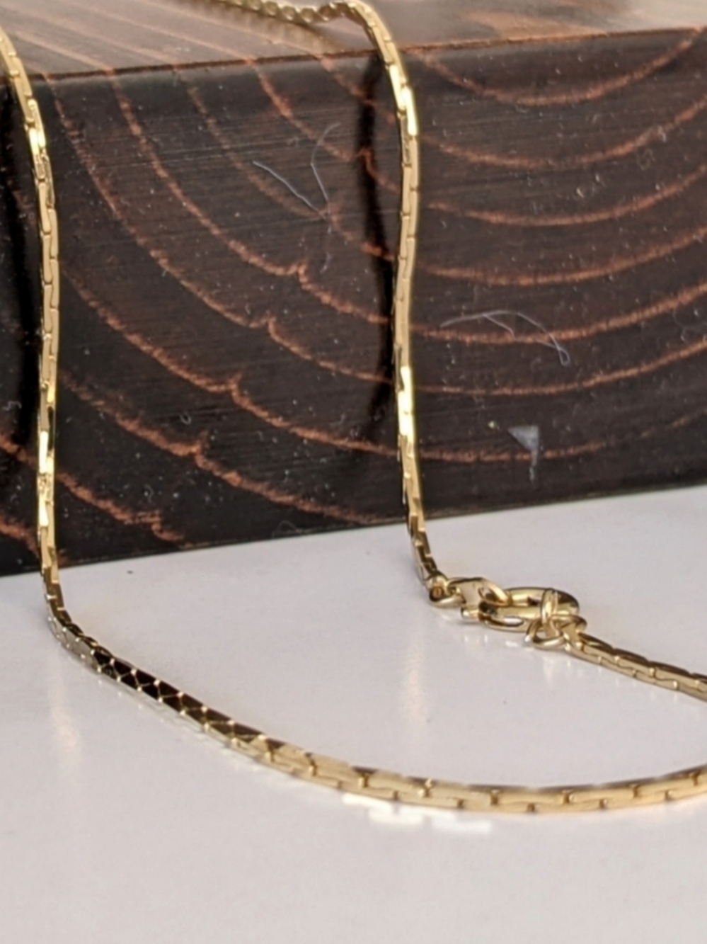 14K Gold Plated Cobra Snake Chain | Vintage